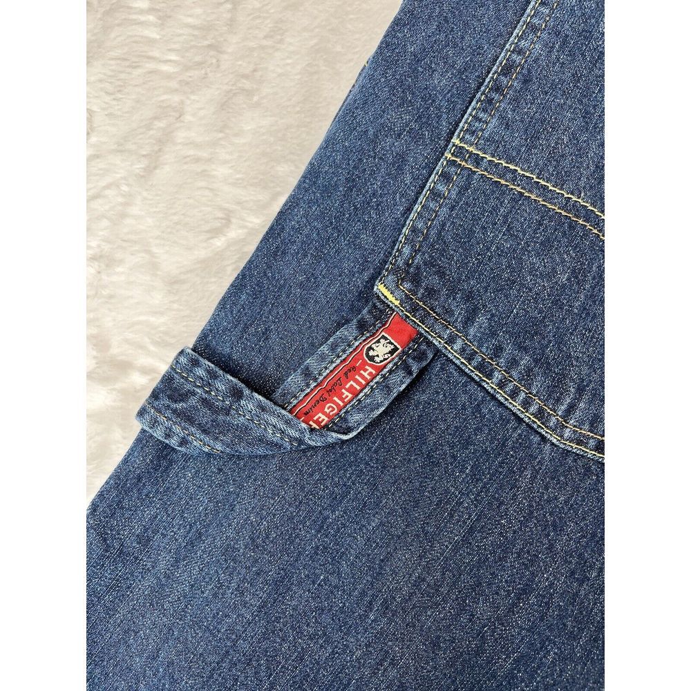 Vintage Tommy Hilfiger Jeans Mens Carpenter Red Label Hip Hop Baggie - Sz 32x27 - Picture 11 of 11